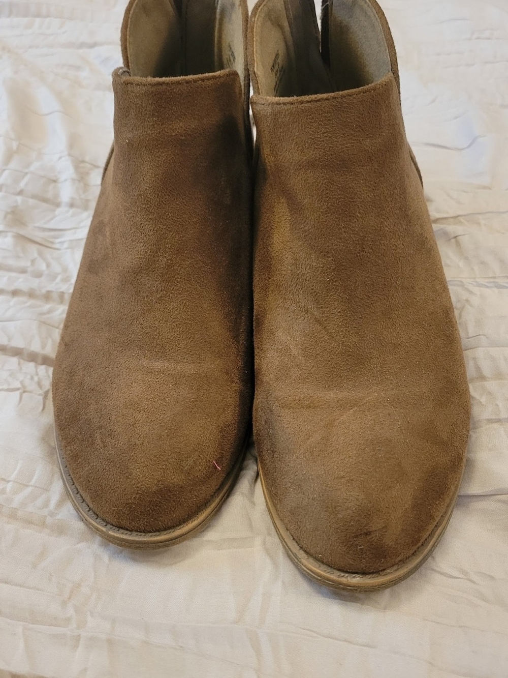 Journee Collection Brown Suede Ankle Boots